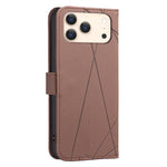 Ốp lưng điện thoại da họa tiết hình học RFID, dành cho iPhone 16e / 17e, dành cho iPhone 17 Pro Max, dành cho iPhone 17 Pro, dành cho iPhone 17, dành cho iPhone Air, dành cho iPhone 16 Pro Max, dành cho iPhone 16 Pro, dành cho iPhone 16 Plus