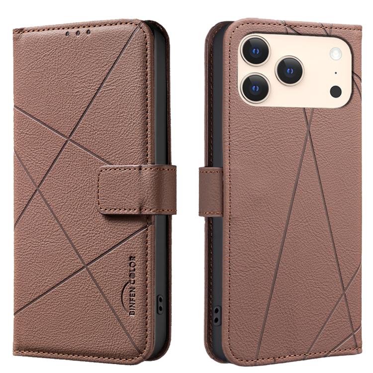 Ốp lưng điện thoại da họa tiết hình học RFID, dành cho iPhone 16e / 17e, dành cho iPhone 17 Pro Max, dành cho iPhone 17 Pro, dành cho iPhone 17, dành cho iPhone Air, dành cho iPhone 16 Pro Max, dành cho iPhone 16 Pro, dành cho iPhone 16 Plus