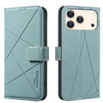 Ốp lưng điện thoại da họa tiết hình học RFID, dành cho iPhone 16e / 17e, dành cho iPhone 17 Pro Max, dành cho iPhone 17 Pro, dành cho iPhone 17, dành cho iPhone Air, dành cho iPhone 16 Pro Max, dành cho iPhone 16 Pro, dành cho iPhone 16 Plus