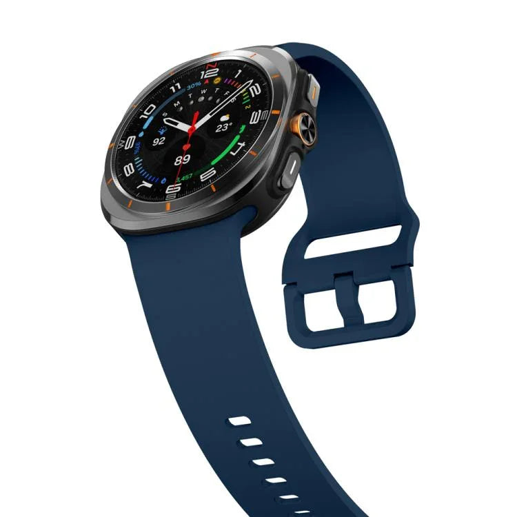 Dây đồng hồ silicone khóa màu đơn sắc nhiều màu, Dành cho Samsung Galaxy Watch Ultra 47mm / Ultra 2025