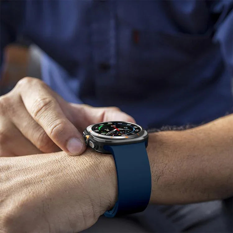 Dây đồng hồ silicone khóa màu đơn sắc nhiều màu, Dành cho Samsung Galaxy Watch Ultra 47mm / Ultra 2025