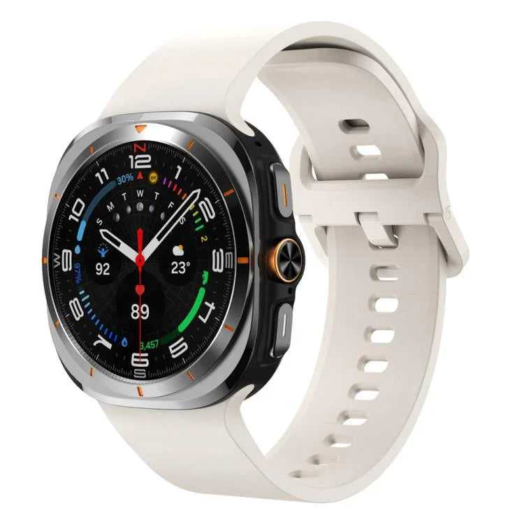 Dây đồng hồ silicone khóa màu đơn sắc nhiều màu, Dành cho Samsung Galaxy Watch Ultra 47mm / Ultra 2025