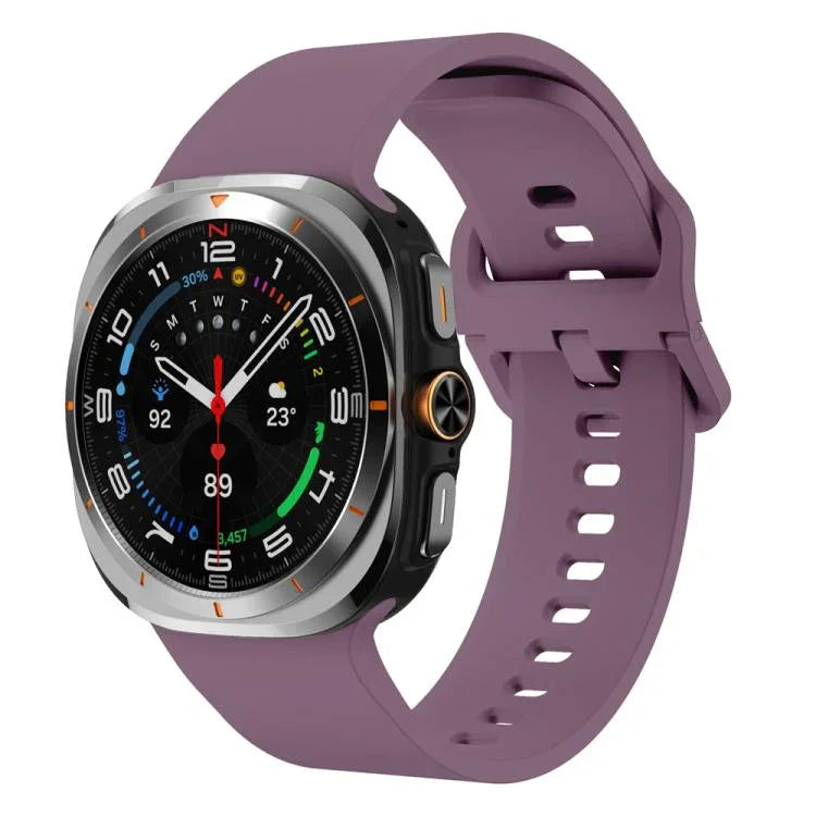 Dây đồng hồ silicone khóa màu đơn sắc nhiều màu, Dành cho Samsung Galaxy Watch Ultra 47mm / Ultra 2025