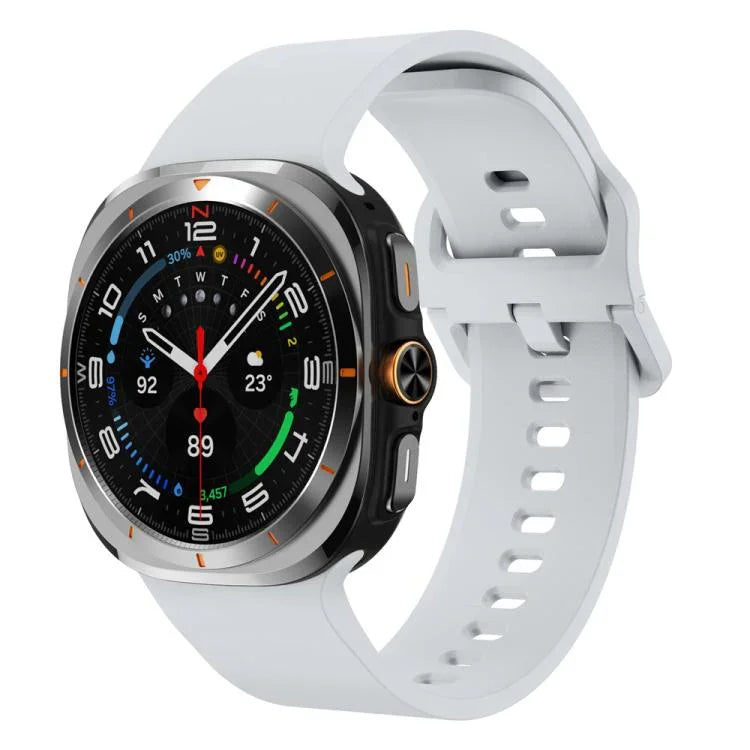 Dây đồng hồ silicone khóa màu đơn sắc nhiều màu, Dành cho Samsung Galaxy Watch Ultra 47mm / Ultra 2025