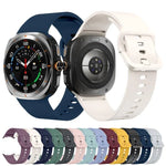 Dây đồng hồ silicone khóa màu đơn sắc nhiều màu, Dành cho Samsung Galaxy Watch Ultra 47mm / Ultra 2025