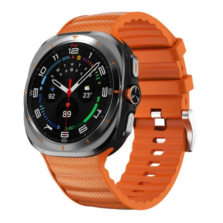 Dây đồng hồ silicone thể thao màu đơn sắc, Dành cho Samsung Galaxy Watch Ultra 47mm / Ultra 2025