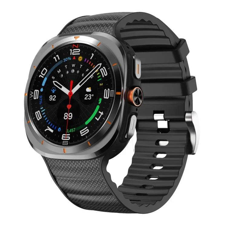 Dây đồng hồ silicone thể thao màu đơn sắc, Dành cho Samsung Galaxy Watch Ultra 47mm / Ultra 2025