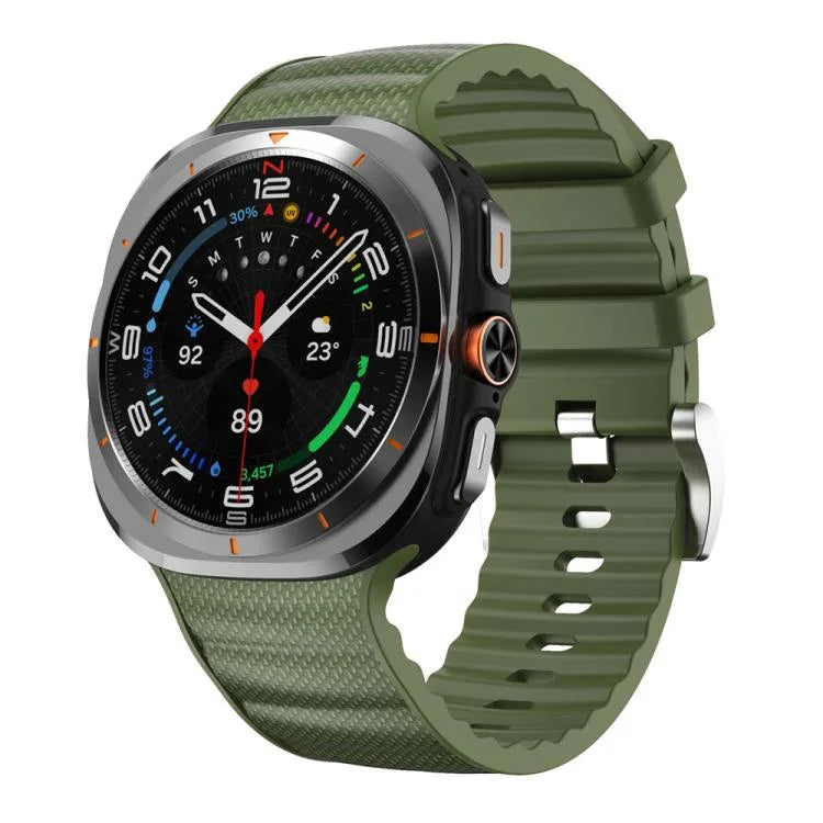 Dây đồng hồ silicone thể thao màu đơn sắc, Dành cho Samsung Galaxy Watch Ultra 47mm / Ultra 2025