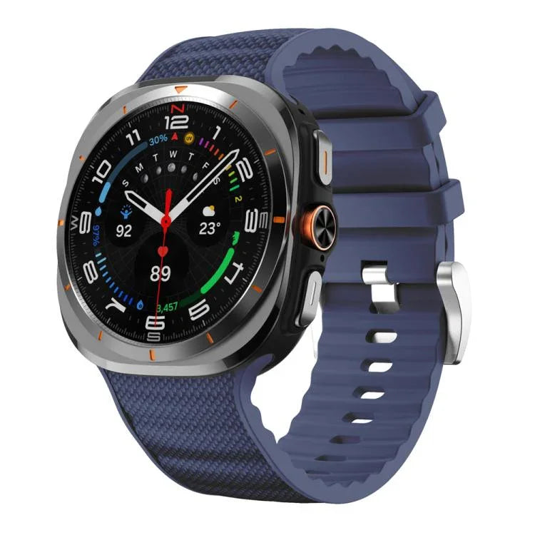 Dây đồng hồ silicone thể thao màu đơn sắc, Dành cho Samsung Galaxy Watch Ultra 47mm / Ultra 2025