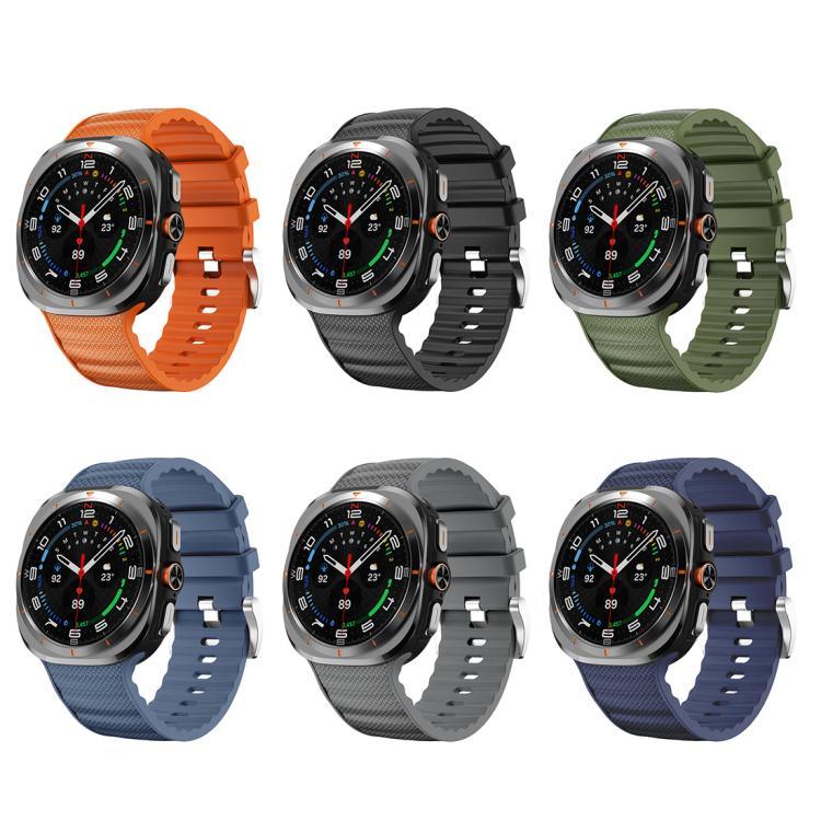 Dây đồng hồ silicone thể thao màu đơn sắc, Dành cho Samsung Galaxy Watch Ultra 47mm / Ultra 2025