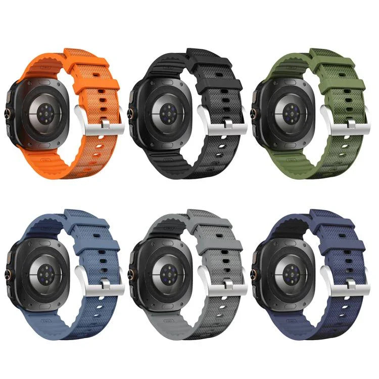 Dây đồng hồ silicone thể thao màu đơn sắc, Dành cho Samsung Galaxy Watch Ultra 47mm / Ultra 2025