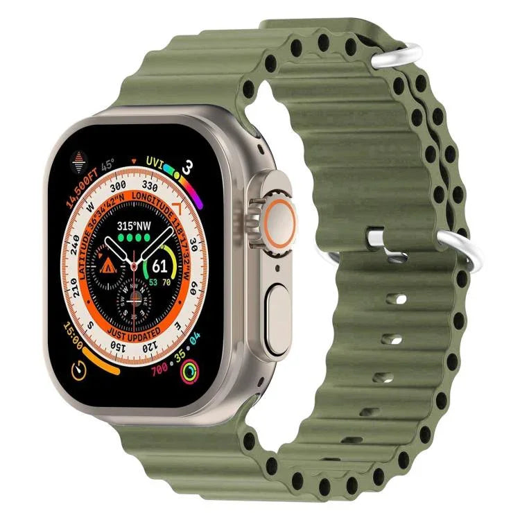 xDfind Ocean Silicone Watch Band, For Apple Watch 46mm / 49mm / 45mm / 44mm, For Apple Watch 42mm / 41mm / 40mm / 38mm