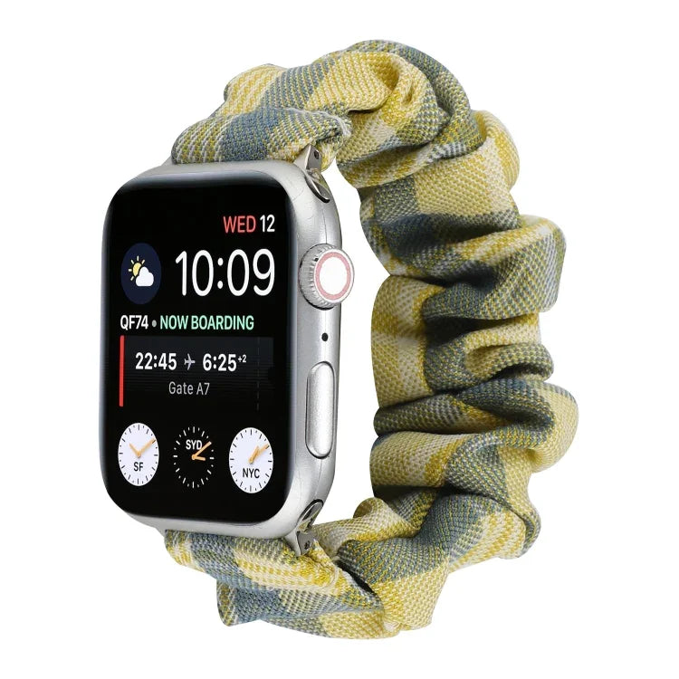Dây đồng hồ vải phong cách JK Uniform + dây đeo đồng hồ bằng thép không gỉ, dành cho Apple Watch Series 7 45mm / 6 & SE & 5 & 4 44mm / 3 & 2 & 1 42mm, dành cho Apple Watch Series 7 41mm / 6 & SE & 5 & 4 40mm / 3 & 2 & 1 38mm