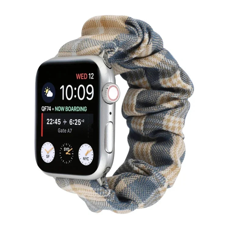 Dây đồng hồ vải phong cách JK Uniform + dây đeo đồng hồ bằng thép không gỉ, dành cho Apple Watch Series 7 45mm / 6 & SE & 5 & 4 44mm / 3 & 2 & 1 42mm, dành cho Apple Watch Series 7 41mm / 6 & SE & 5 & 4 40mm / 3 & 2 & 1 38mm