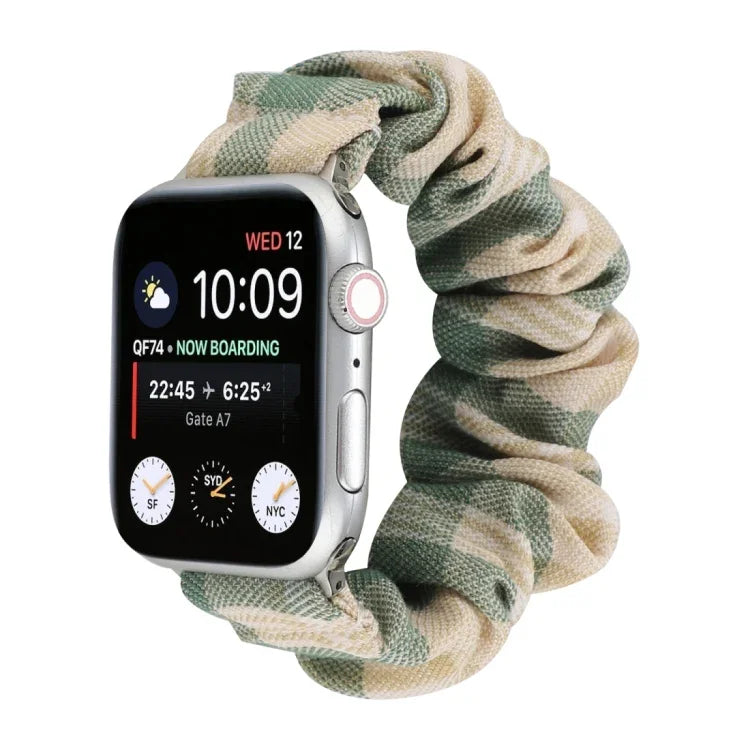 Dây đồng hồ vải phong cách JK Uniform + dây đeo đồng hồ bằng thép không gỉ, dành cho Apple Watch Series 7 45mm / 6 & SE & 5 & 4 44mm / 3 & 2 & 1 42mm, dành cho Apple Watch Series 7 41mm / 6 & SE & 5 & 4 40mm / 3 & 2 & 1 38mm