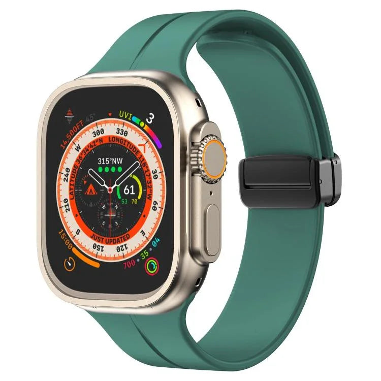 Dây đồng hồ silicone khóa từ tính màu trơn xDfind, Dành cho Apple Watch 46mm / 49mm / 45mm / 44mm, Dành cho Apple Watch 42mm / 41mm / 40mm / 38mm