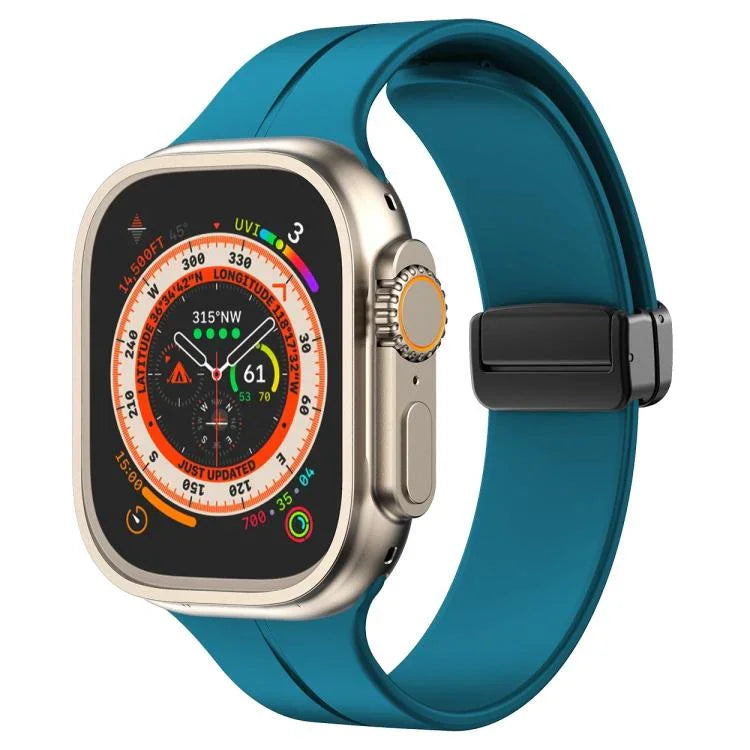Dây đồng hồ silicone khóa từ tính màu trơn xDfind, Dành cho Apple Watch 46mm / 49mm / 45mm / 44mm, Dành cho Apple Watch 42mm / 41mm / 40mm / 38mm