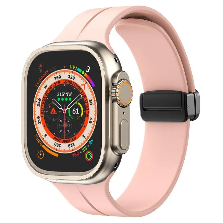 Dây đồng hồ silicone khóa từ tính màu trơn xDfind, Dành cho Apple Watch 46mm / 49mm / 45mm / 44mm, Dành cho Apple Watch 42mm / 41mm / 40mm / 38mm