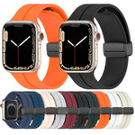 Dây đồng hồ silicone khóa từ tính màu trơn xDfind, Dành cho Apple Watch 46mm / 49mm / 45mm / 44mm, Dành cho Apple Watch 42mm / 41mm / 40mm / 38mm