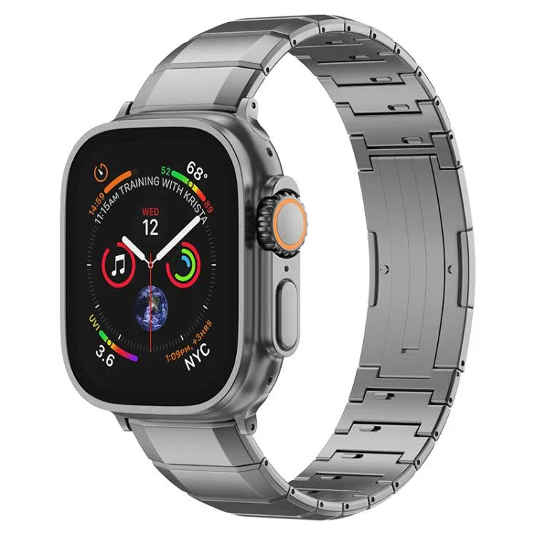 Dây đồng hồ khóa titan nguyên chất một hạt, Dành cho Apple Watch 46mm / 49mm / 45mm / 44mm, Dành cho Apple Watch 42mm / 41mm / 40mm / 38mm