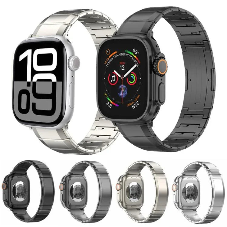 Dây đồng hồ khóa titan nguyên chất một hạt, Dành cho Apple Watch 46mm / 49mm / 45mm / 44mm, Dành cho Apple Watch 42mm / 41mm / 40mm / 38mm