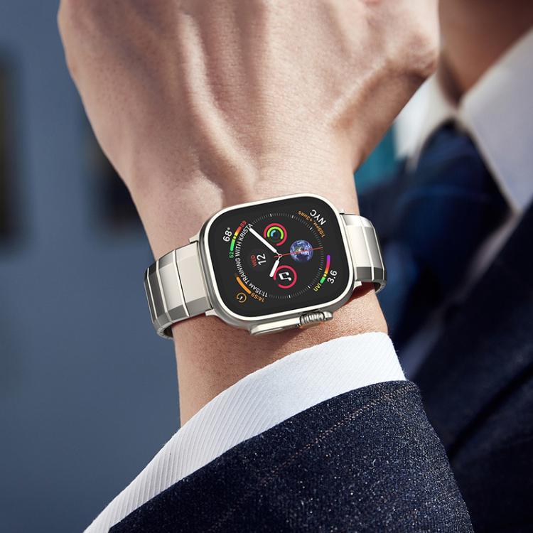 Dây đồng hồ khóa titan nguyên chất một hạt, Dành cho Apple Watch 46mm / 49mm / 45mm / 44mm, Dành cho Apple Watch 42mm / 41mm / 40mm / 38mm