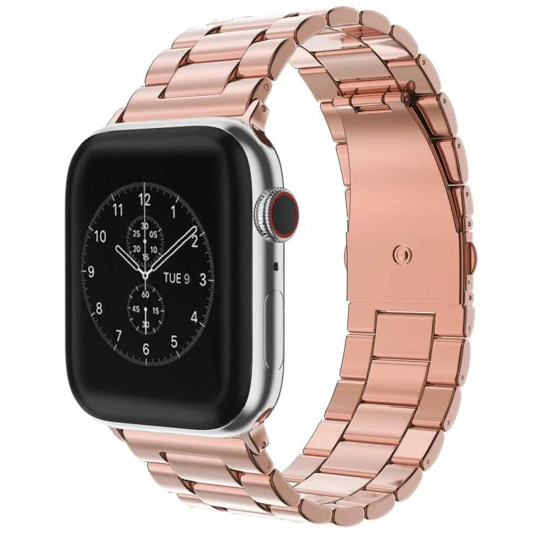 Dây đồng hồ thép không gỉ khóa gập ba hạt xDfind, Dành cho Apple Watch 46mm / 49mm / 45mm / 44mm, Dành cho Apple Watch 42mm / 41mm / 40mm / 38mm