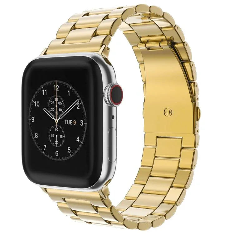 Dây đồng hồ thép không gỉ khóa gập ba hạt xDfind, Dành cho Apple Watch 46mm / 49mm / 45mm / 44mm, Dành cho Apple Watch 42mm / 41mm / 40mm / 38mm