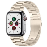 Dây đồng hồ thép không gỉ khóa gập ba hạt xDfind, Dành cho Apple Watch 46mm / 49mm / 45mm / 44mm, Dành cho Apple Watch 42mm / 41mm / 40mm / 38mm