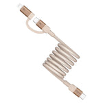 Cáp dữ liệu từ USB-C / Type-C sang USB-C / Type-C / 8 Pin từ tính Momax Mag.Link Duo 60W, DC58 dài 1m, DL58 60W 1m