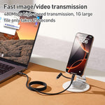 Cáp dữ liệu từ USB-C / Type-C sang USB-C / Type-C / 8 Pin từ tính Momax Mag.Link Duo 60W, DC58 dài 1m, DL58 60W 1m
