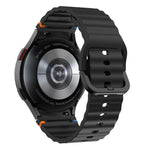 Dây đồng hồ silicone khóa màu thêu vân sóng xDfind, Dành cho Samsung Galaxy Watch FE / 7 / 6 / 5 / 4