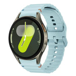 Dây đồng hồ silicone khóa màu thêu vân sóng xDfind, Dành cho Samsung Galaxy Watch FE / 7 / 6 / 5 / 4