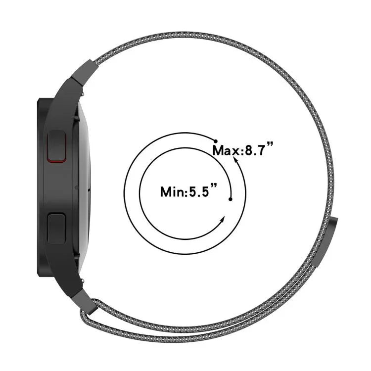 Dây đồng hồ thép không gỉ tháo nhanh nam châm Milan xDfind, Dành cho Samsung Galaxy Watch7 / FE / 6 / 5 / 4