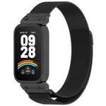 xDfind Watch Frame Integrated Milan Magnetic Metal Watch Band, For Redmi Band 3 / Xiaomi Smart Band 9 Active, For Redmi Band 2 / Xiaomi Smart Band 8 Active