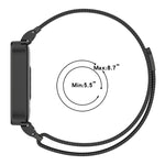 xDfind Watch Frame Integrated Milan Magnetic Metal Watch Band, For Redmi Band 3 / Xiaomi Smart Band 9 Active, For Redmi Band 2 / Xiaomi Smart Band 8 Active