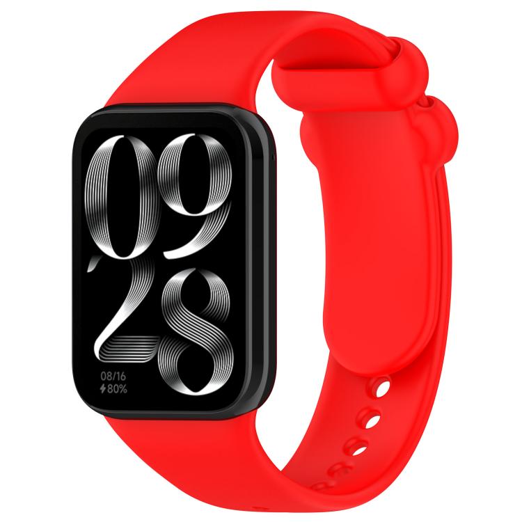 xDfind Solid Color Black Buckle Silicone Watch Band, For Xiaomi Band 10 Pro/9 Pro/Redmi Watch 6/5/4, For Redmi Watch 6 / Watch 5 / Watch 4