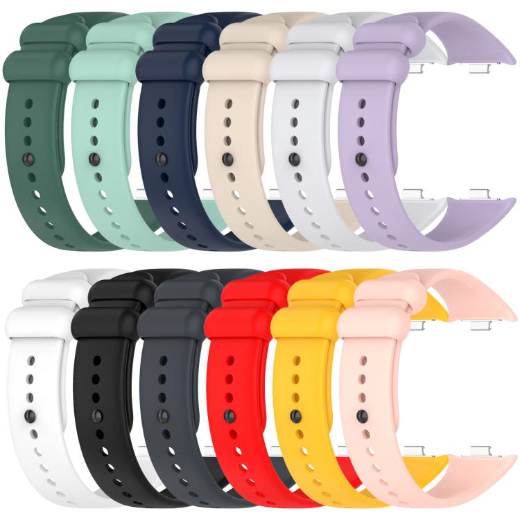 xDfind Solid Color Black Buckle Silicone Watch Band, For Xiaomi Band 10 Pro/9 Pro/Redmi Watch 6/5/4, For Redmi Watch 6 / Watch 5 / Watch 4