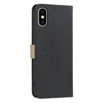 Ốp lưng điện thoại da RFID họa tiết hoa rỗng ghép màu, dành cho iPhone XS Max, iPhone 6 Plus / 7 Plus / 8 Plus, iPhone 6 / 7 / 8