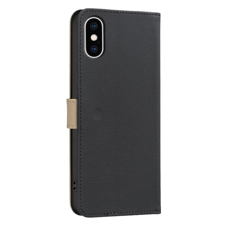 Ốp lưng điện thoại da RFID họa tiết hoa rỗng ghép màu, dành cho iPhone XS Max, iPhone 6 Plus / 7 Plus / 8 Plus, iPhone 6 / 7 / 8
