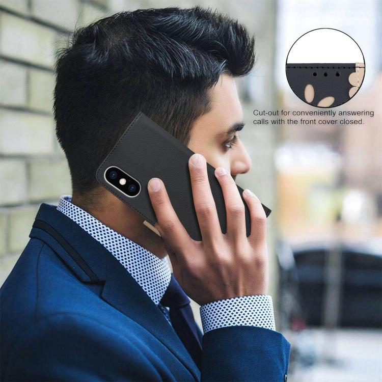 Ốp lưng điện thoại da RFID họa tiết hoa rỗng ghép màu, dành cho iPhone XS Max, iPhone 6 Plus / 7 Plus / 8 Plus, iPhone 6 / 7 / 8