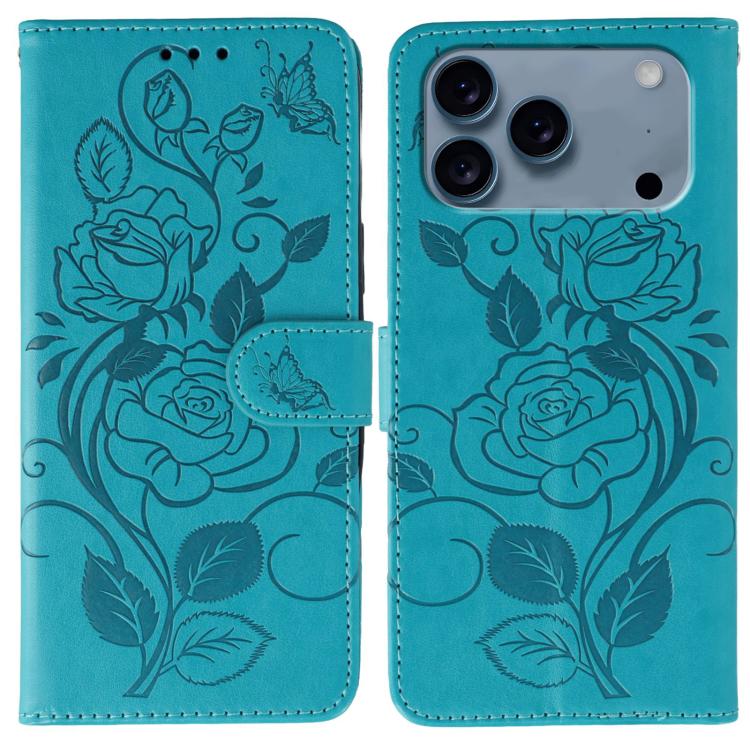 Ốp lưng điện thoại da dập nổi hoa hồng bướm, dành cho iPhone 17e / 16e, dành cho iPhone 17 Pro Max, dành cho iPhone 17 Pro, dành cho iPhone 17, dành cho iPhone Air
