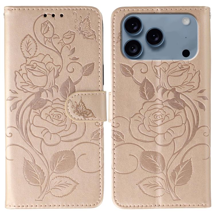 Ốp lưng điện thoại da dập nổi hoa hồng bướm, dành cho iPhone 17e / 16e, dành cho iPhone 17 Pro Max, dành cho iPhone 17 Pro, dành cho iPhone 17, dành cho iPhone Air