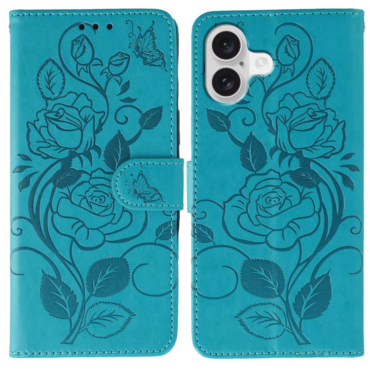 Ốp lưng điện thoại da dập nổi hoa hồng bướm, dành cho iPhone 17e / 16e, dành cho iPhone 17 Pro Max, dành cho iPhone 17 Pro, dành cho iPhone 17, dành cho iPhone Air