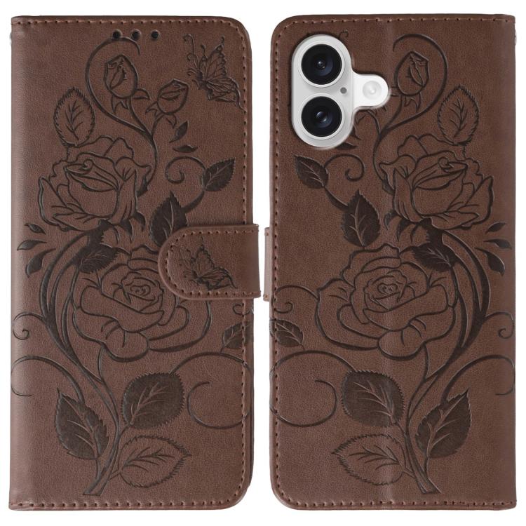Ốp lưng điện thoại da dập nổi hoa hồng bướm, dành cho iPhone 17e / 16e, dành cho iPhone 17 Pro Max, dành cho iPhone 17 Pro, dành cho iPhone 17, dành cho iPhone Air