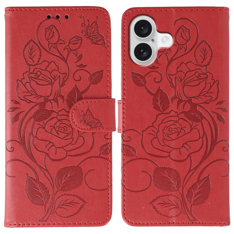 Ốp lưng điện thoại da dập nổi hoa hồng bướm, dành cho iPhone 17e / 16e, dành cho iPhone 17 Pro Max, dành cho iPhone 17 Pro, dành cho iPhone 17, dành cho iPhone Air