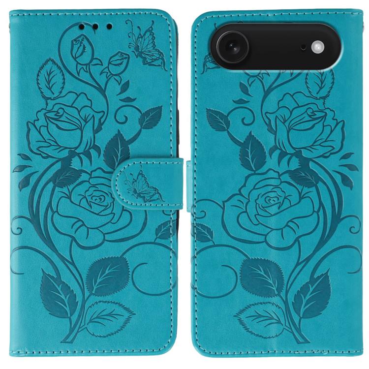 Ốp lưng điện thoại da dập nổi hoa hồng bướm, dành cho iPhone 17e / 16e, dành cho iPhone 17 Pro Max, dành cho iPhone 17 Pro, dành cho iPhone 17, dành cho iPhone Air
