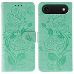 Ốp lưng điện thoại da dập nổi hoa hồng bướm, dành cho iPhone 17e / 16e, dành cho iPhone 17 Pro Max, dành cho iPhone 17 Pro, dành cho iPhone 17, dành cho iPhone Air