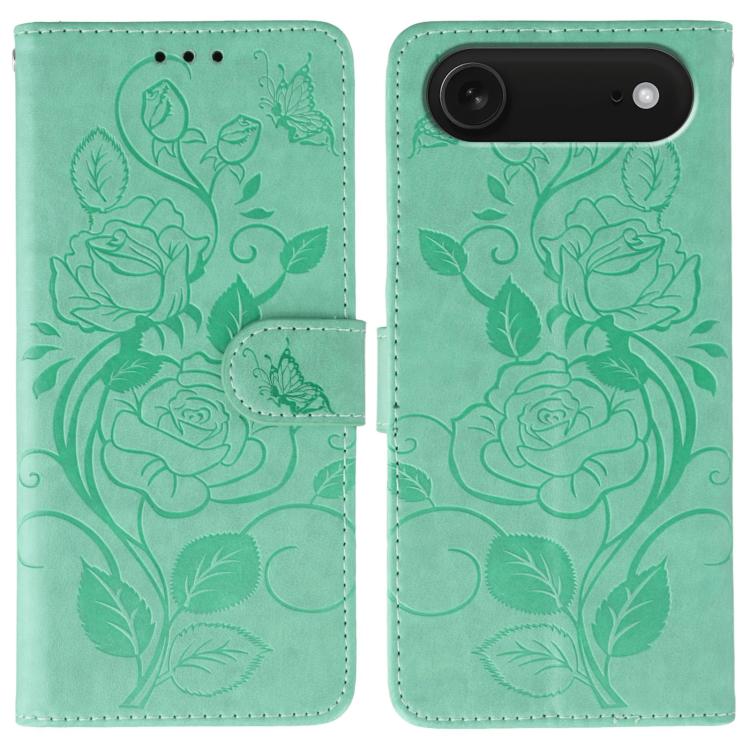 Ốp lưng điện thoại da dập nổi hoa hồng bướm, dành cho iPhone 17e / 16e, dành cho iPhone 17 Pro Max, dành cho iPhone 17 Pro, dành cho iPhone 17, dành cho iPhone Air
