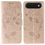Ốp lưng điện thoại da dập nổi hoa hồng bướm, dành cho iPhone 17e / 16e, dành cho iPhone 17 Pro Max, dành cho iPhone 17 Pro, dành cho iPhone 17, dành cho iPhone Air